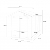Werkzeugbox und Gartenhaus aus naturbelassenem Holz Fiamma 178x273 Sales