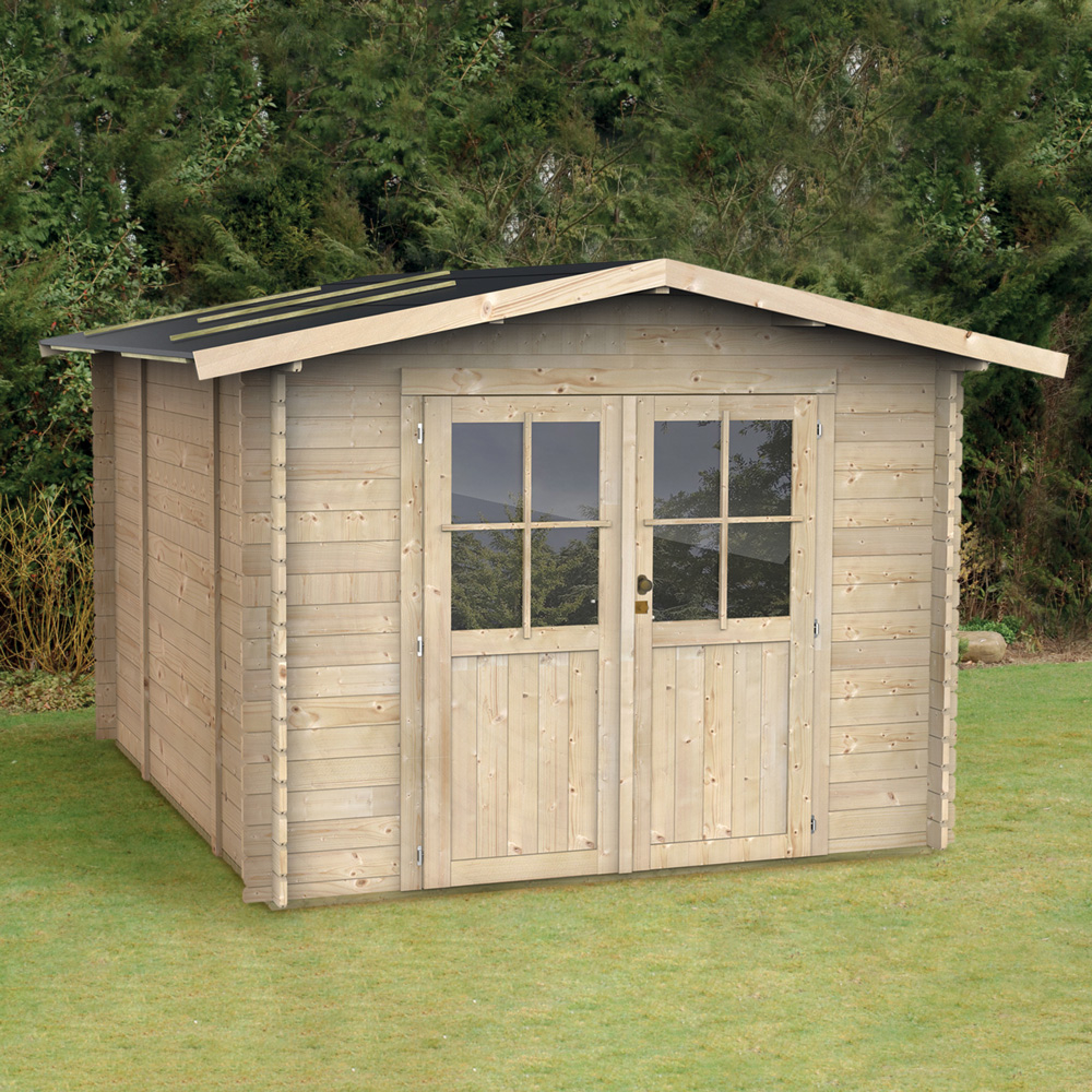 Gartenhaus aus Holz für Gartengeräte Box Opera 249x249