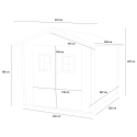 Gartenhaus aus Holz für Gartengeräte Box Opera 249x249 Sales