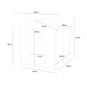 Gartenhaus aus Holz Geräteschuppen Vaniglia 200x207 Sales