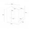 Gartenhaus aus Holz Geräteschuppen Vaniglia 200x207 Sales