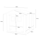 Garten-Holzhaus für Werkzeuge mit Doppeltür Hobby 248x248 Sales
