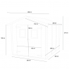 Garten-Holzhaus für Werkzeuge mit Doppeltür Hobby 248x248 Sales