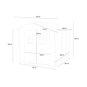 Holzgerätehaus Gartenbox Opera 215x249 Sales