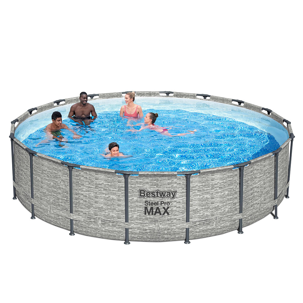 Bestway Steel Pro Max Pool Set 549x122cm 5618Y runder oberirdischer Pool