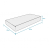 Orthopädische Einzelmatratze Memory Foam 16 cm 80x190 Easy Comfort M Lagerbestand