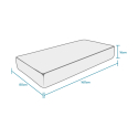 Einzelmatratze anatomisch für Kinder Memory Foam 16 cm 80x160 Easy Comfort M Lagerbestand