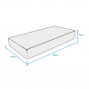 Kinder-Matratze 80x160 Memory Foam anatomisch 23 cm Comfort M Eigenschaften