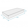 Einzelmatratze Memory Foam anatomisch orthopädisch 23 cm 80x190 Comfort M Eigenschaften