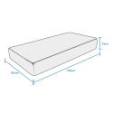 Halbhoher Matratze 120x190 Memory Foam 23 cm anatomisch orthopädisch Comfort M Eigenschaften