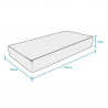 Halbhoher Matratze 120x190 Memory Foam 23 cm anatomisch orthopädisch Comfort M Eigenschaften