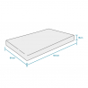 Orthopädische Kindermatratze 18 cm Waterfoam 80x160 Super Top Eigenschaften