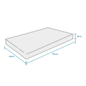 Einzelmatratze orthopädisch anatomisch Memory Foam 18 cm 80x190 Super Top M Eigenschaften