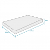 Orthopädische Waterfoam Matratze 18 cm, 120x190, Super Top - 1,5 Plätze Eigenschaften