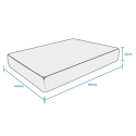 Memory Foam Matratze 160x190 cm orthopädisch anatomisch 23 cm Comfort M Maße