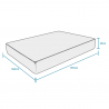Memory Foam Matratze 160x190 cm orthopädisch anatomisch 23 cm Comfort M Maße
