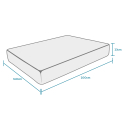 Orthopädische Matratze 160x200 Memory Foam 23 cm anatomisch Komfort M Maße