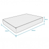 Orthopädische Matratze 160x200 Memory Foam 23 cm anatomisch Komfort M Maße