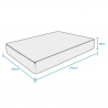 Orthopädische Memory-Foam-Matratze 28 cm, 160x200 cm, Royal Top M, für Doppelbett Maße