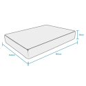 Matratze Doppelbett 160x190 Memory Foam 28 cm orthopädisch anatomisch Royal Top M Maße