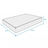 Matratze Doppelbett 160x190 Memory Foam 28 cm orthopädisch anatomisch Royal Top M Maße