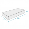 Matratze 1,5 Plätze Memory Foam 28 cm orthopädisch anatomisch 120x190 Royal Top M Auswahl