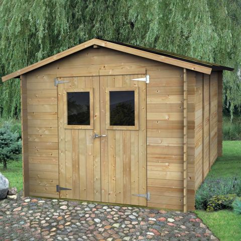 Garten-Holzhaus für Werkzeuge mit Doppeltür Hobby 248x248 Aktion