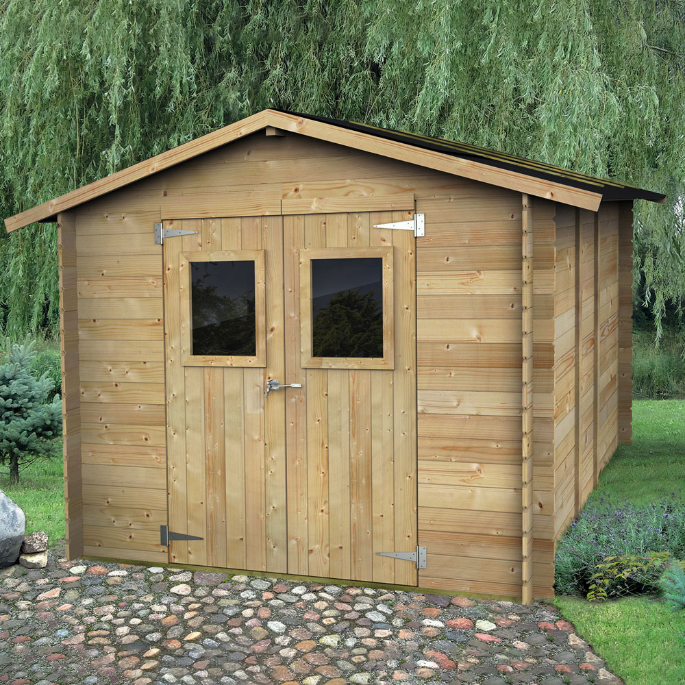 Garten-Holzhaus für Werkzeuge mit Doppeltür Hobby 248x248