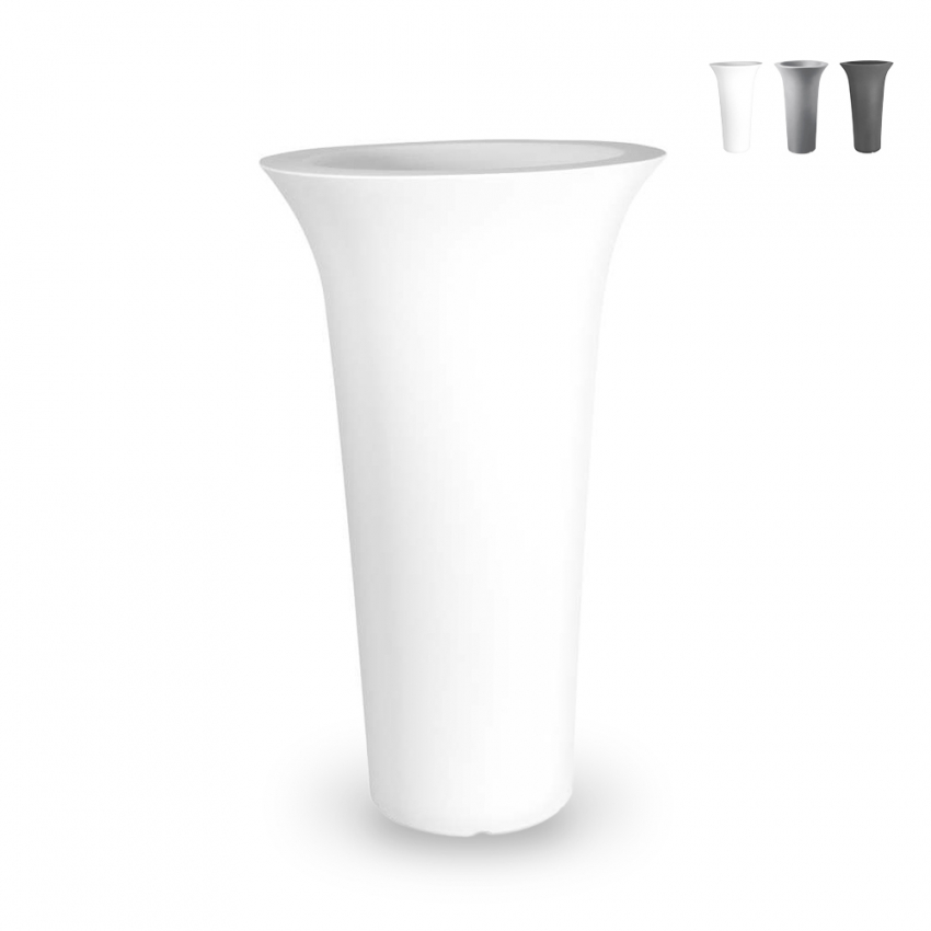 Hoher Pflanzkübel Ø 58 x 100 cm, rundes Design, Blumenkübel für Terrasse und Garten Flos Angebot
