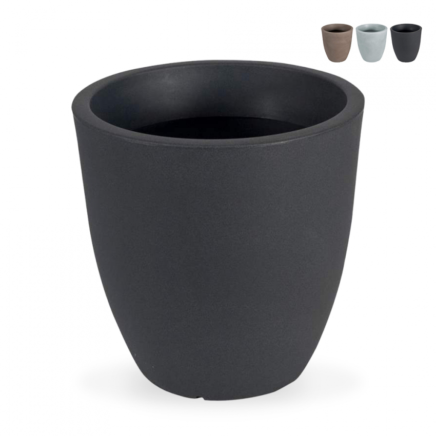 Hohe runde Vase Ø 50cm Garten Terrasse Design Orione Hohe runde Vase Ø 50cm Garten Terrasse Design Orione
