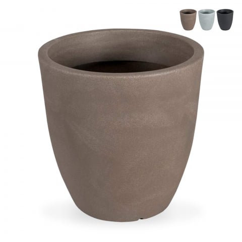 Hoher runder Pflanzkübel Ø 60cm für Garten, Terrasse, Balkon Orione Aktion