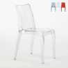Cristal Light Grand Soleil Design stapelbare Stühle aus transparentem Polycarbonat für Küche und Bar  Modell