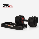 Paar Hanteln 2 x 25 kg Fitnessstudio Fitness Gewicht einstellbar Last Oonda Angebot