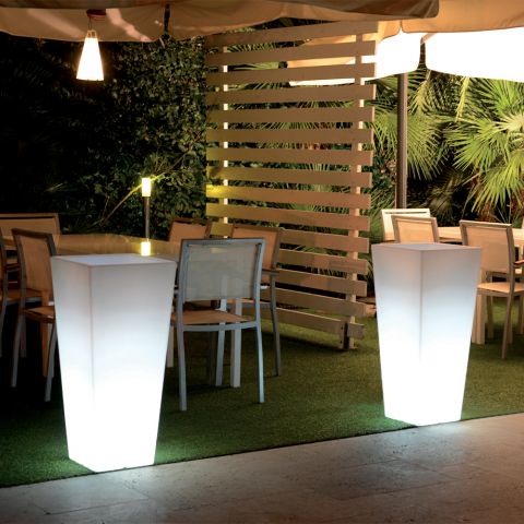 Quadratische Licht Pflanzer 85cm hoch Licht-Kit für Outdoor-Garten Hydrus Aktion