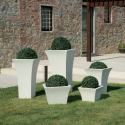 Quadratischer Blumenkasten 40x40cm Design Wohnzimmer Garten Terrasse Patio Modell