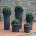 Hoher Pflanzkübel Ø 58 x 100 cm, rundes Design, Blumenkübel für Terrasse und Garten Flos Preis
