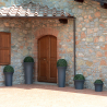Hoher Pflanzkübel Ø 58 x 100 cm, rundes Design, Blumenkübel für Terrasse und Garten Flos Kosten