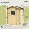 Gartenhaus Holzschuppen für Werkzeug und Heimwerken Flavia 146x130 Verkauf