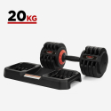 Paar Kurzhanteln 2 x 20 kg Fitnessstudio variable Last einstellbare Gewicht Fitness Oonda Verkauf