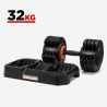 Paar Kurzhanteln 2 x 32 kg einstellbares Gewicht Fitnessstudio Fitness variable Last Oonda Angebot