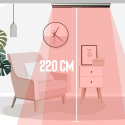Infrarot-Heizstrahler Bluetooth ohne Lichtemissionen 1000W Lautsprecher Spaik Lagerbestand
