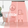 Infrarot-Heizstrahler Bluetooth ohne Lichtemissionen 1000W Lautsprecher Spaik Lagerbestand