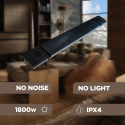 Infrarotheizstrahler ohne Lichtemissionen 1800W Bluetooth Lautsprecher Spaik Pro Sales