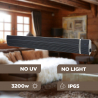 Infrarot-Heizstrahler Wifi 3200 W ohne Lichtemission Timer Laver XXL Lagerbestand