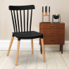 Stuhl in modernem Design aus Polypropylen und Holz für Restaurant Bar Küche Praecisura