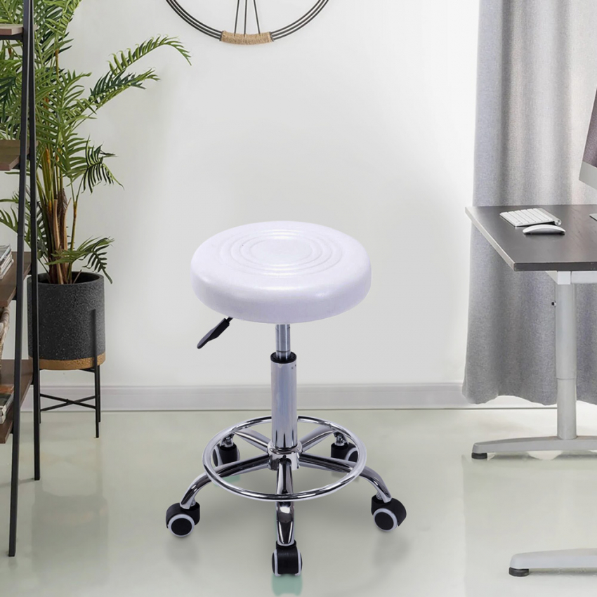 Hocker con Rädern kunstleder drehbar Estetiketin Büro Nabu