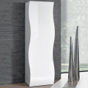 Design-Kleiderschrank mit Regal und Kleiderstange, Hochglanz Weiß, Onda Wardrobe Aktion