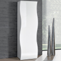 Design-Kleiderschrank mit Regal und Kleiderstange, Hochglanz Weiß, Onda Wardrobe Aktion