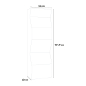 Schlafzimmer Design-Kommode mit 6 Schubladen glänzend weiß Onda Septet