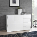 Küchenkommode Onda weiß 130 cm mit 2 Türen und 4 Schubladen Aktion